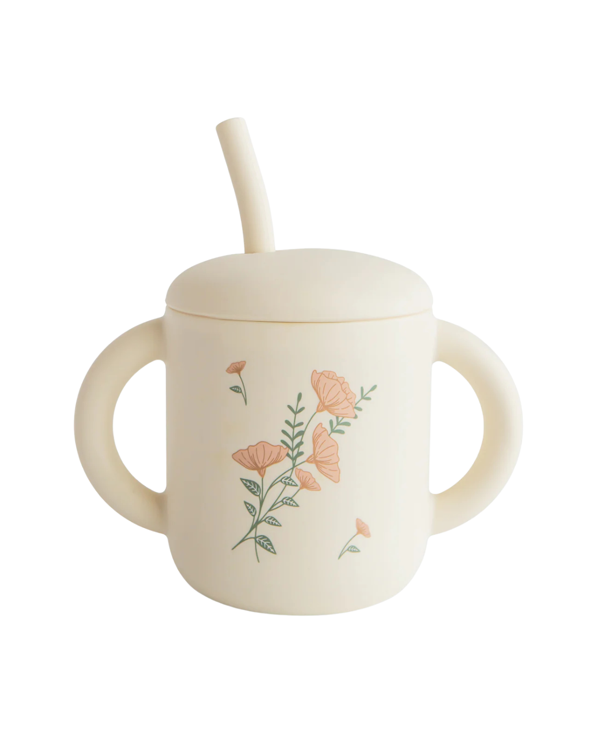 Silicone Training Cup + Straw