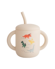 Silicone Training Cup + Straw