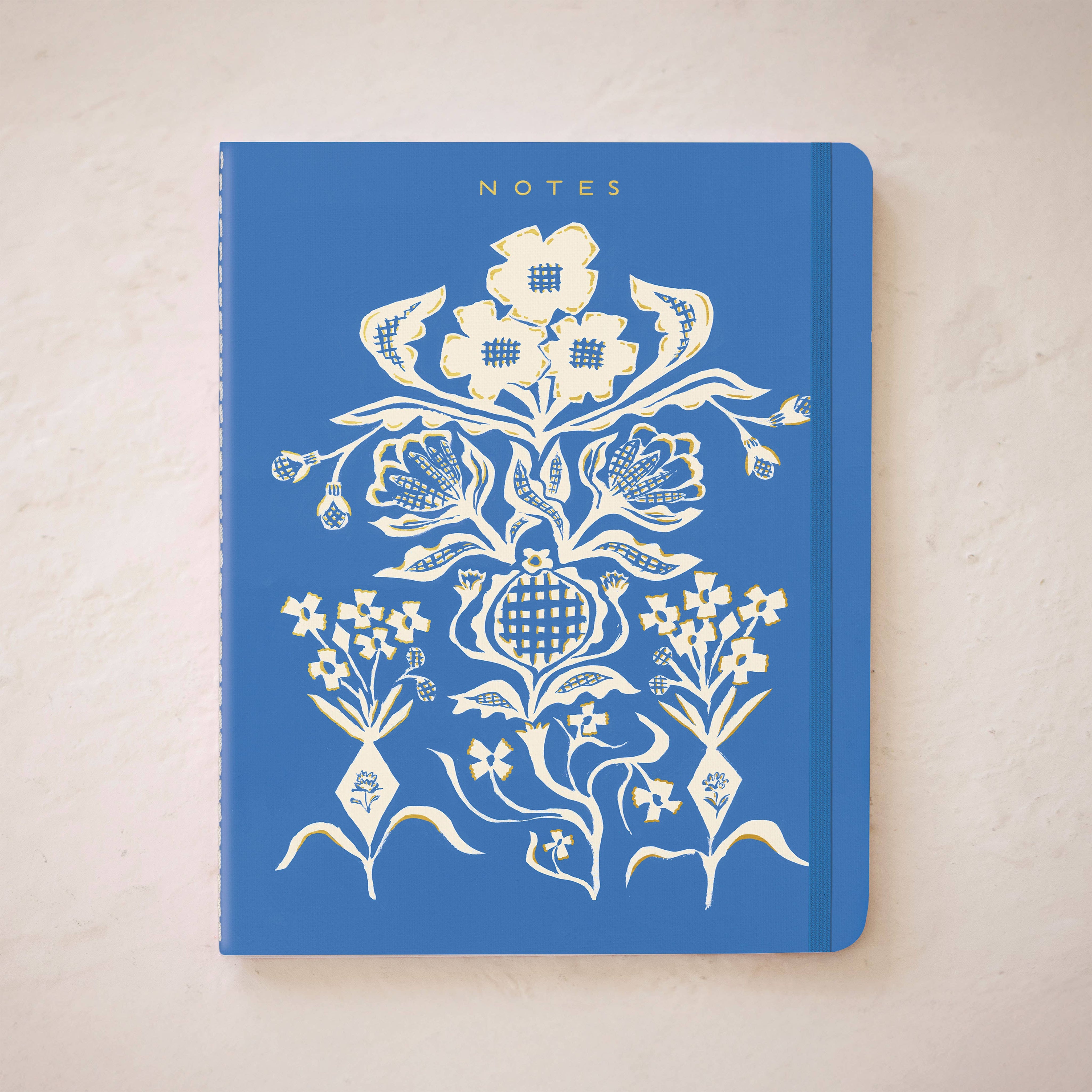 Blue Flower Bouquet Seedlings Sewn Trio Notebook Set