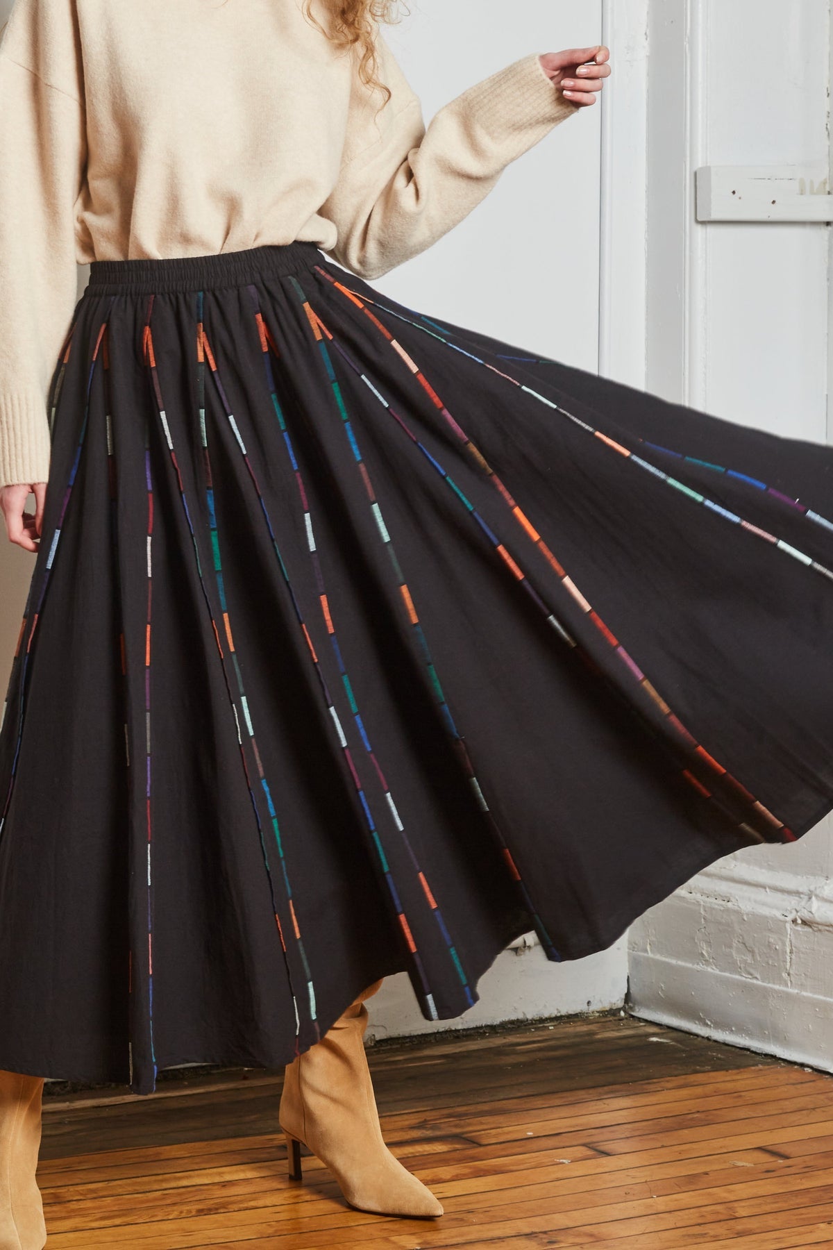 Kate Skirt - Noir Multi