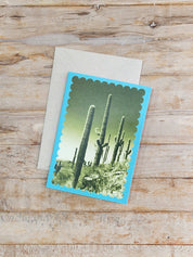 Desert Notecard - Saguaro
