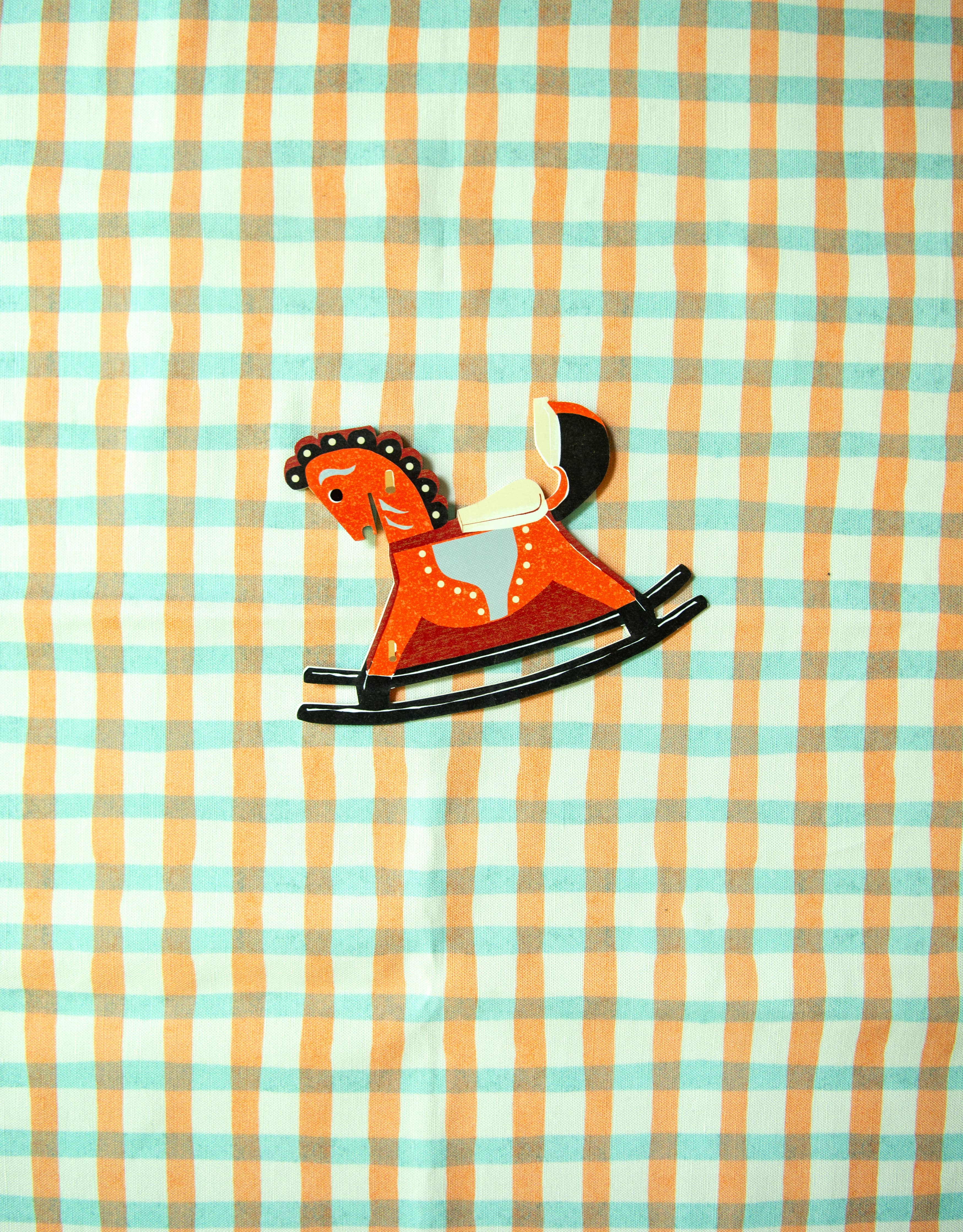 Rocking Horse Die Cut Card