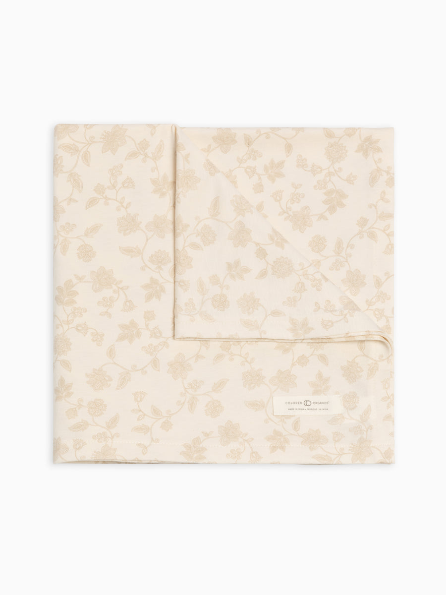 Swaddle Blanket - Aria Floral / Beige