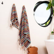 Organic Cotton Turkish Hand Towel - Multi Dot