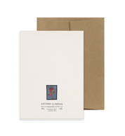 Vintage Flower Stamp Card