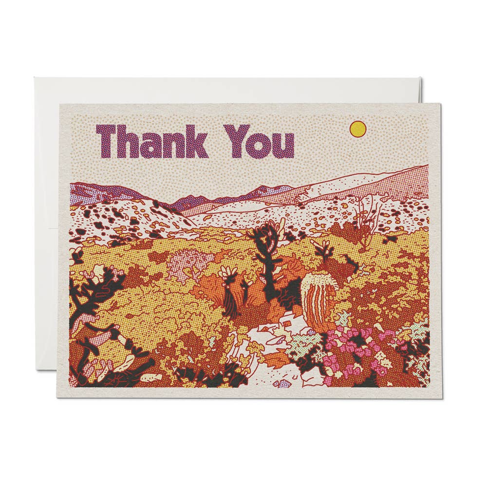 Desert Thanks Card