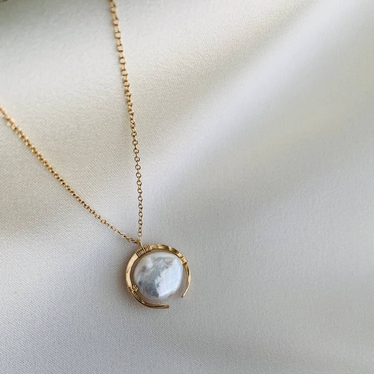 Framed Pearl Necklace