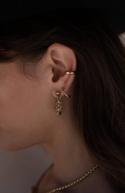 Rope Huggies - Gold Filled