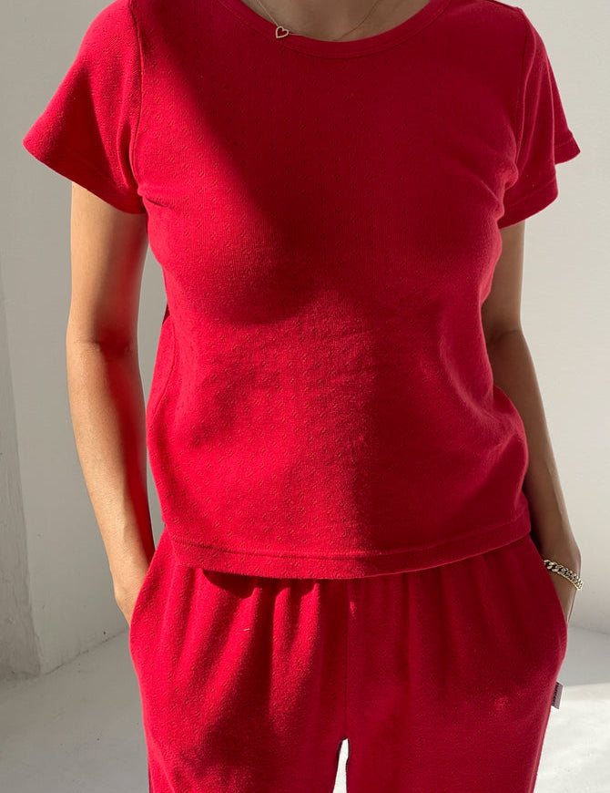 Pointelle Babe Tee