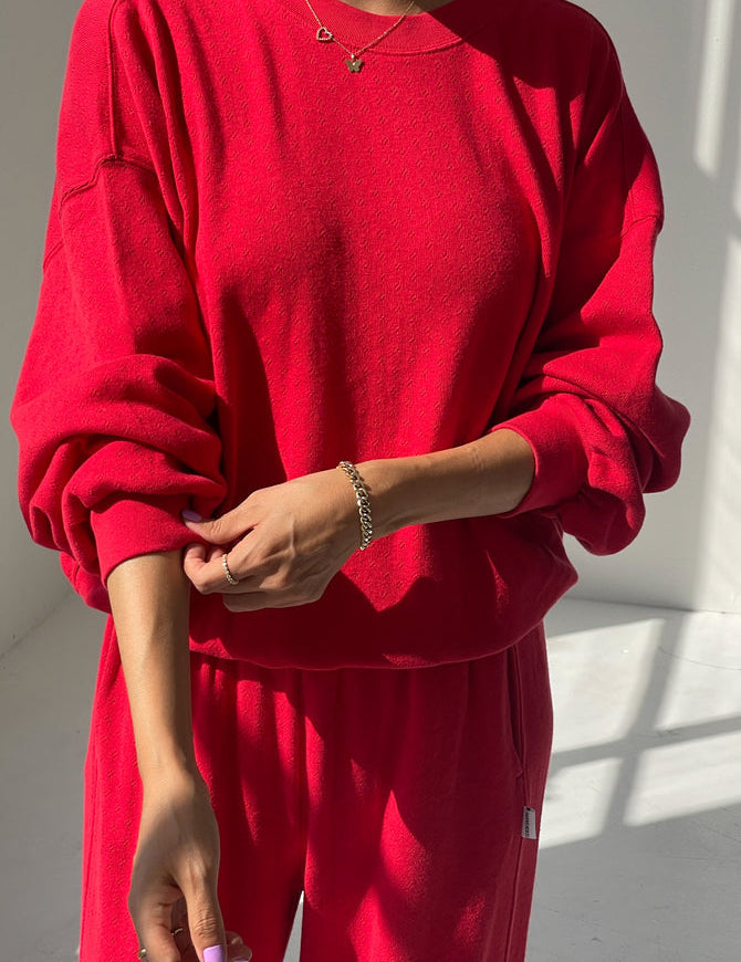 Pointelle Core Sweatshirt