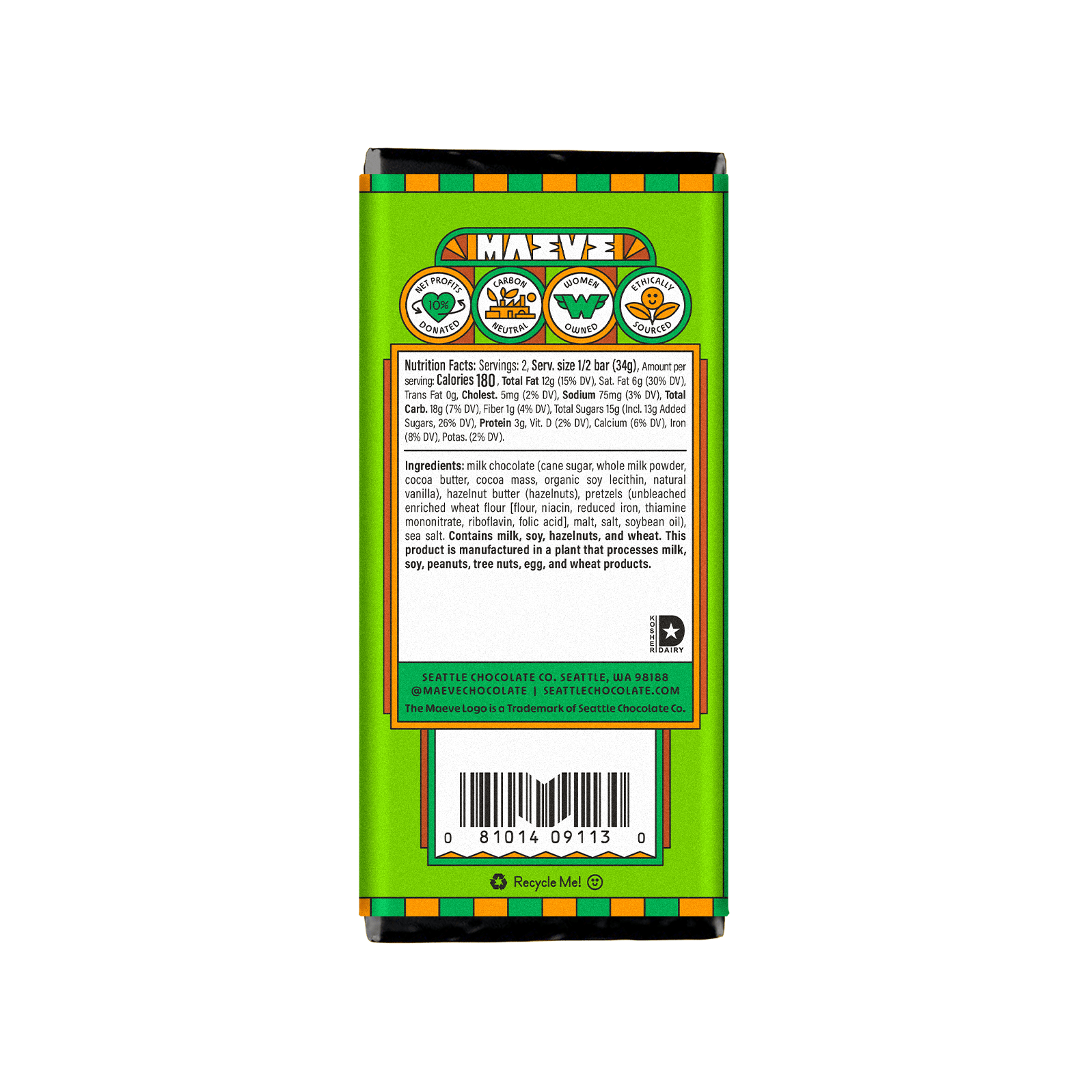 Nutbutter Pretzel Truffle Bar