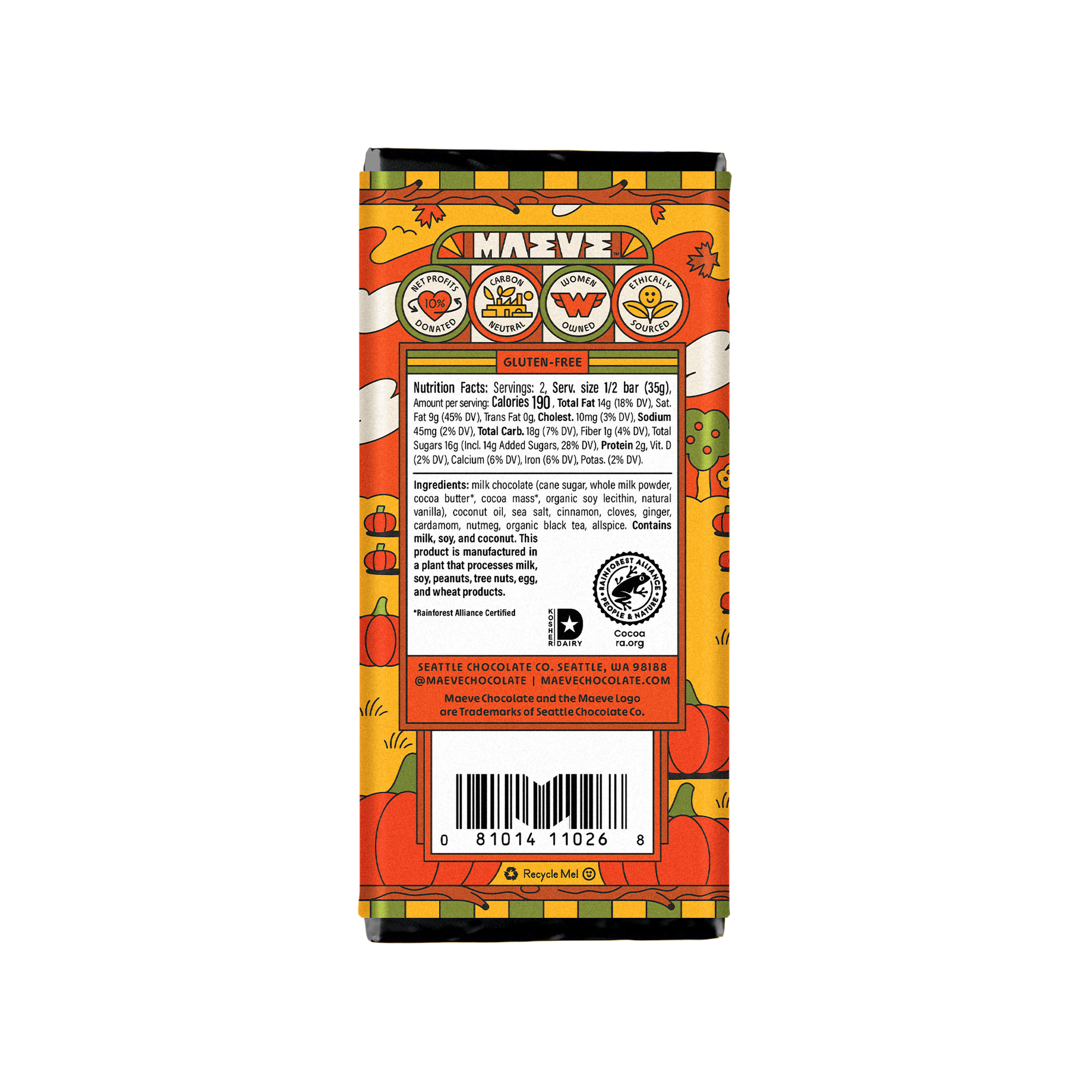 Pumpkin Spice Chai Truffle Bar