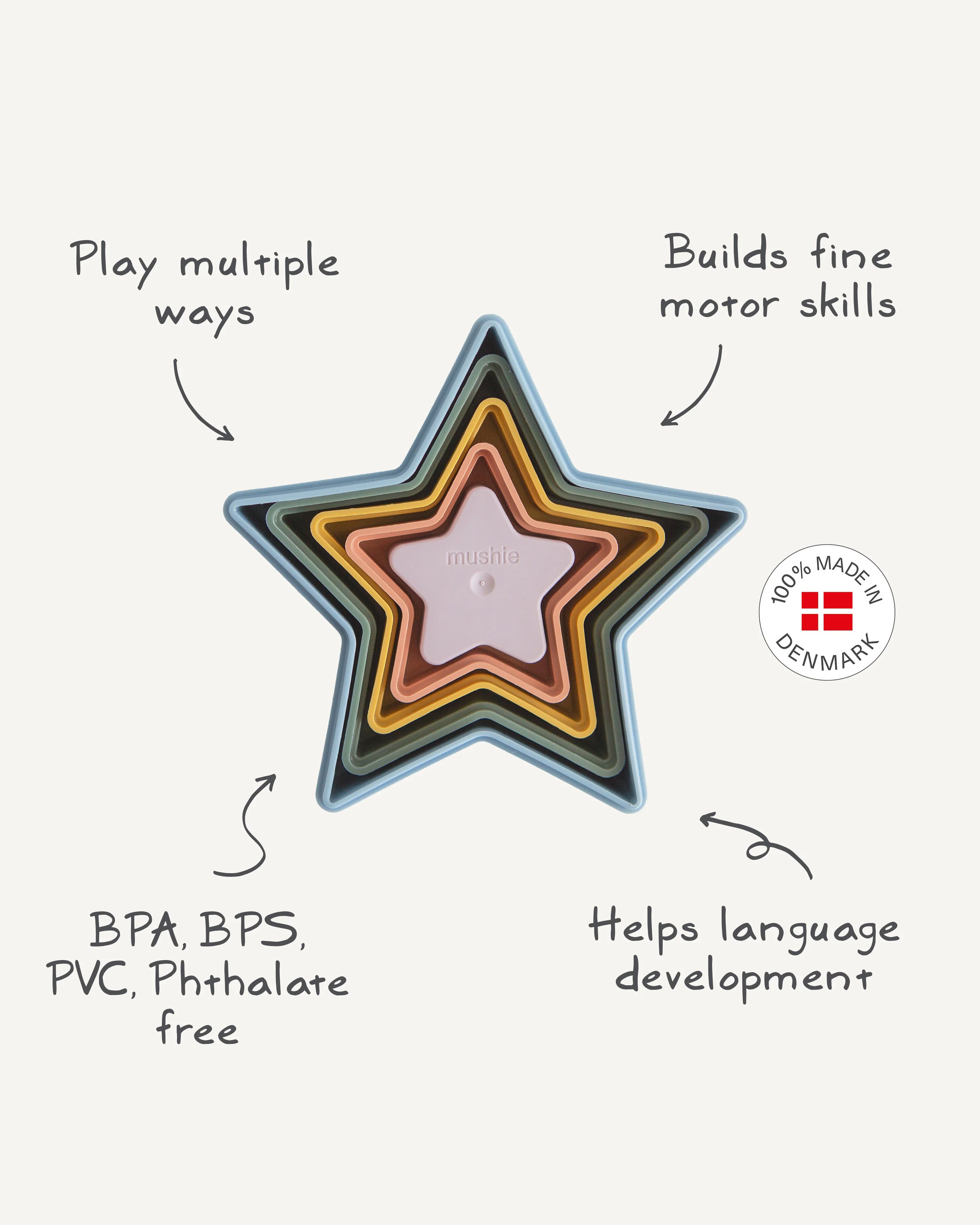Nesting Stars Toy - Retro
