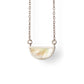 One Half Pendant Necklace - Honey Mother of Pearl, Sterling Silver