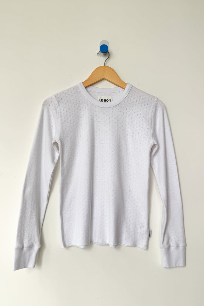 Pointelle Fundamental Tee
