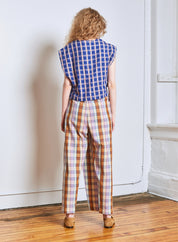 Half Wrap Pant - Chestnut Chex