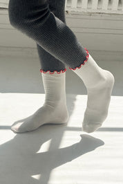 Ruffled Modal Socks