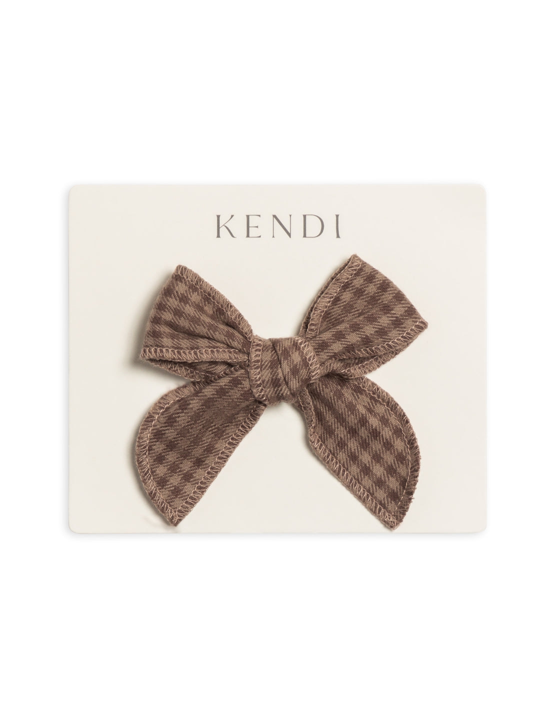 Flannel Bow Hair Clip