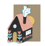 Folk Home Die Cut Card