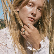 Clara Ring -  White Topaz