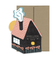 Folk Home Die Cut Card