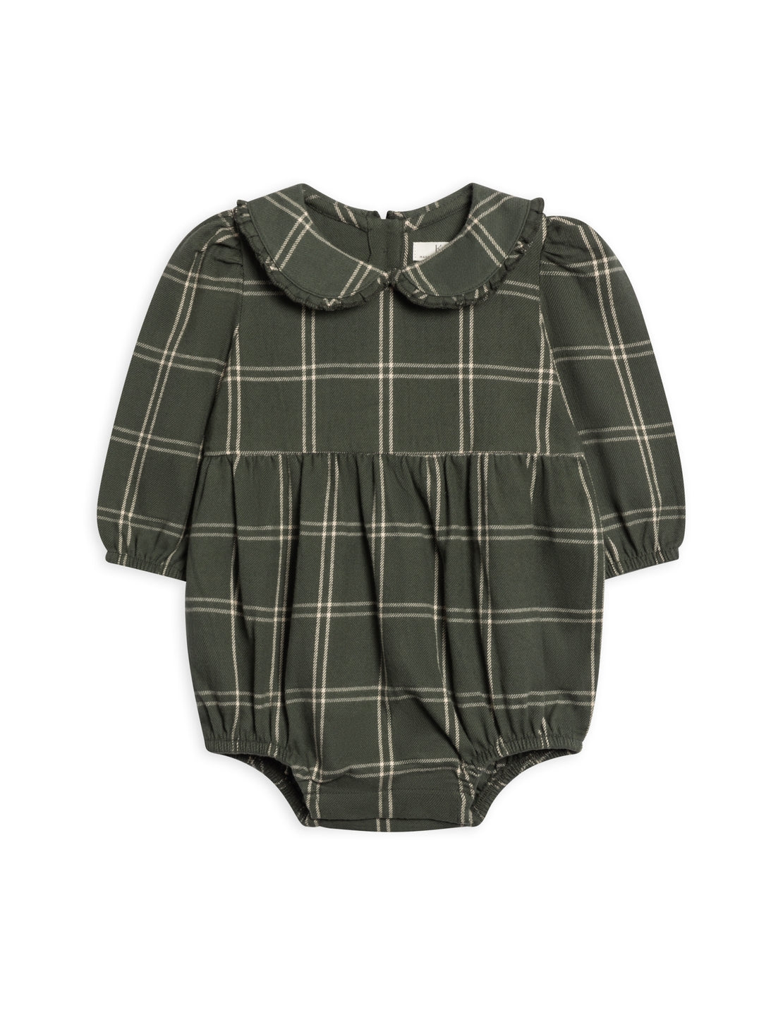 Aven Flannel Bubble Collared Romper