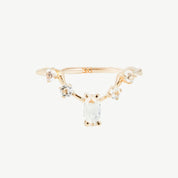 Clara Ring -  White Topaz