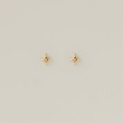 Falling Star Studs - Solid Gold