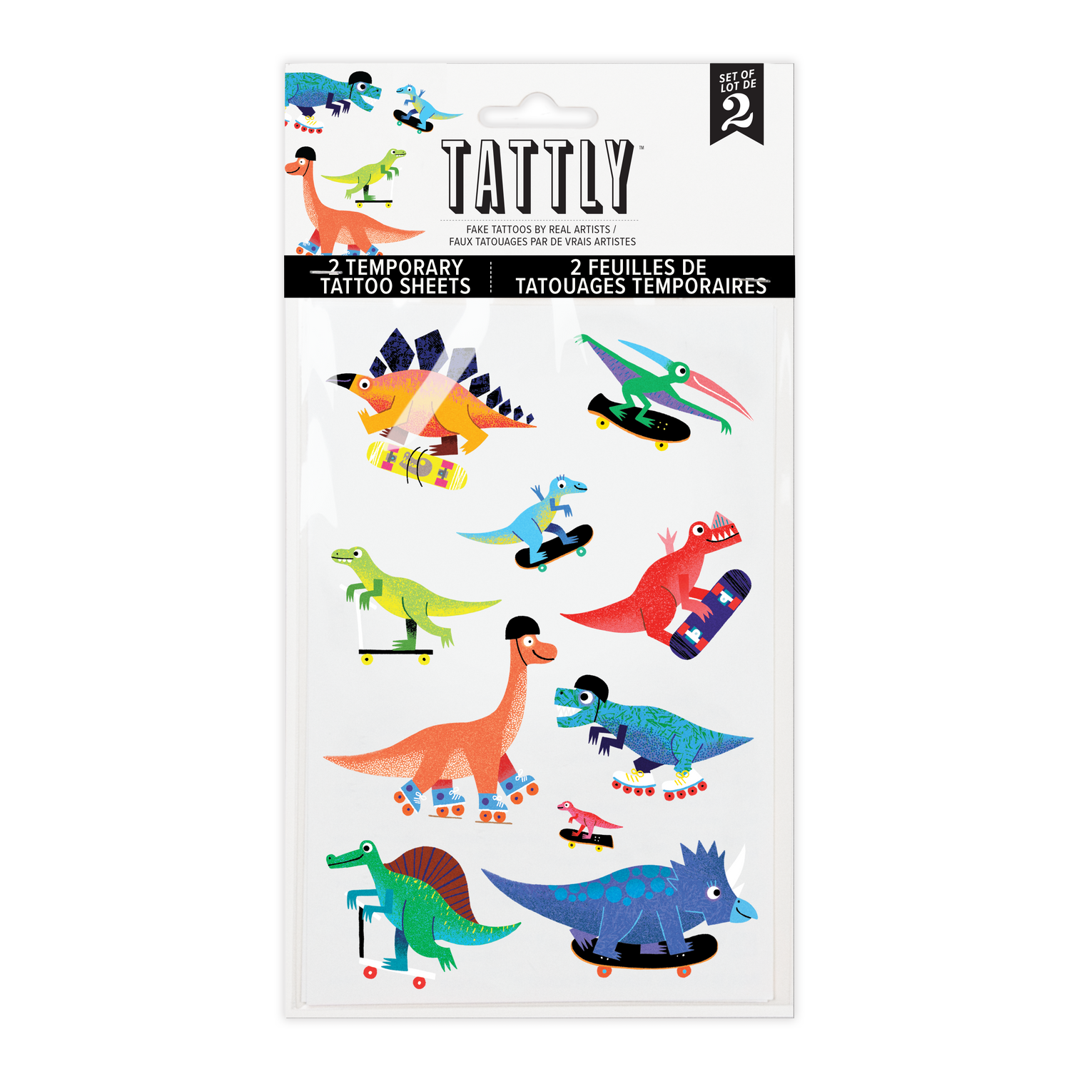 Dino Derby Tattoo Sheet