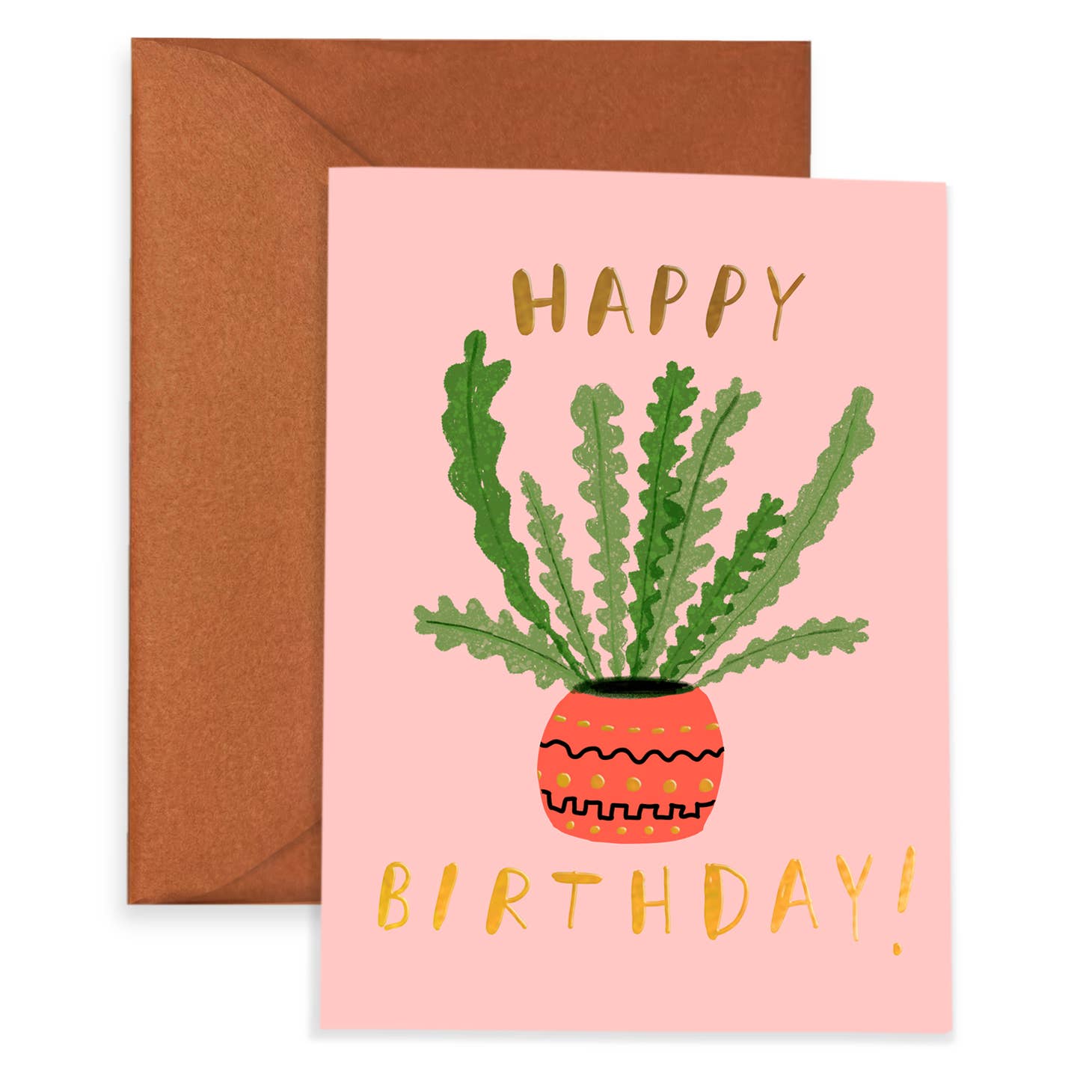 Zig Zag Cactus Birthday Card