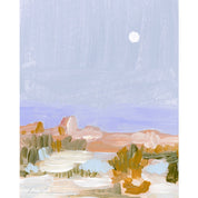Joshua Tree Moon Vertical Canvas Print