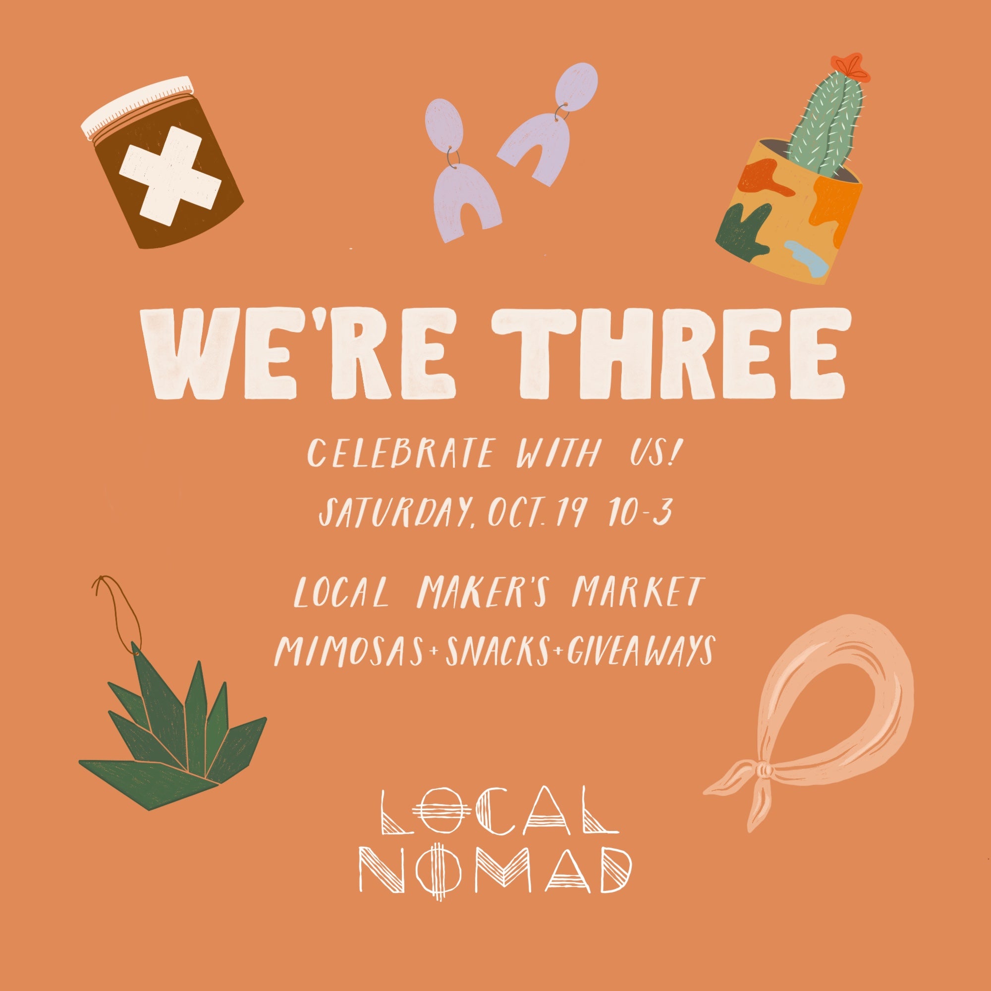 WE'RE THREE!