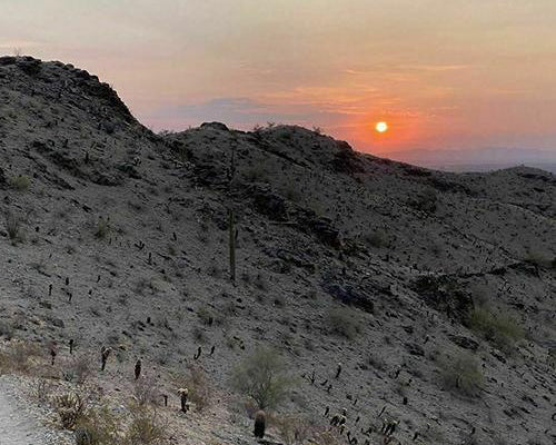 hiking in the phoenix desert