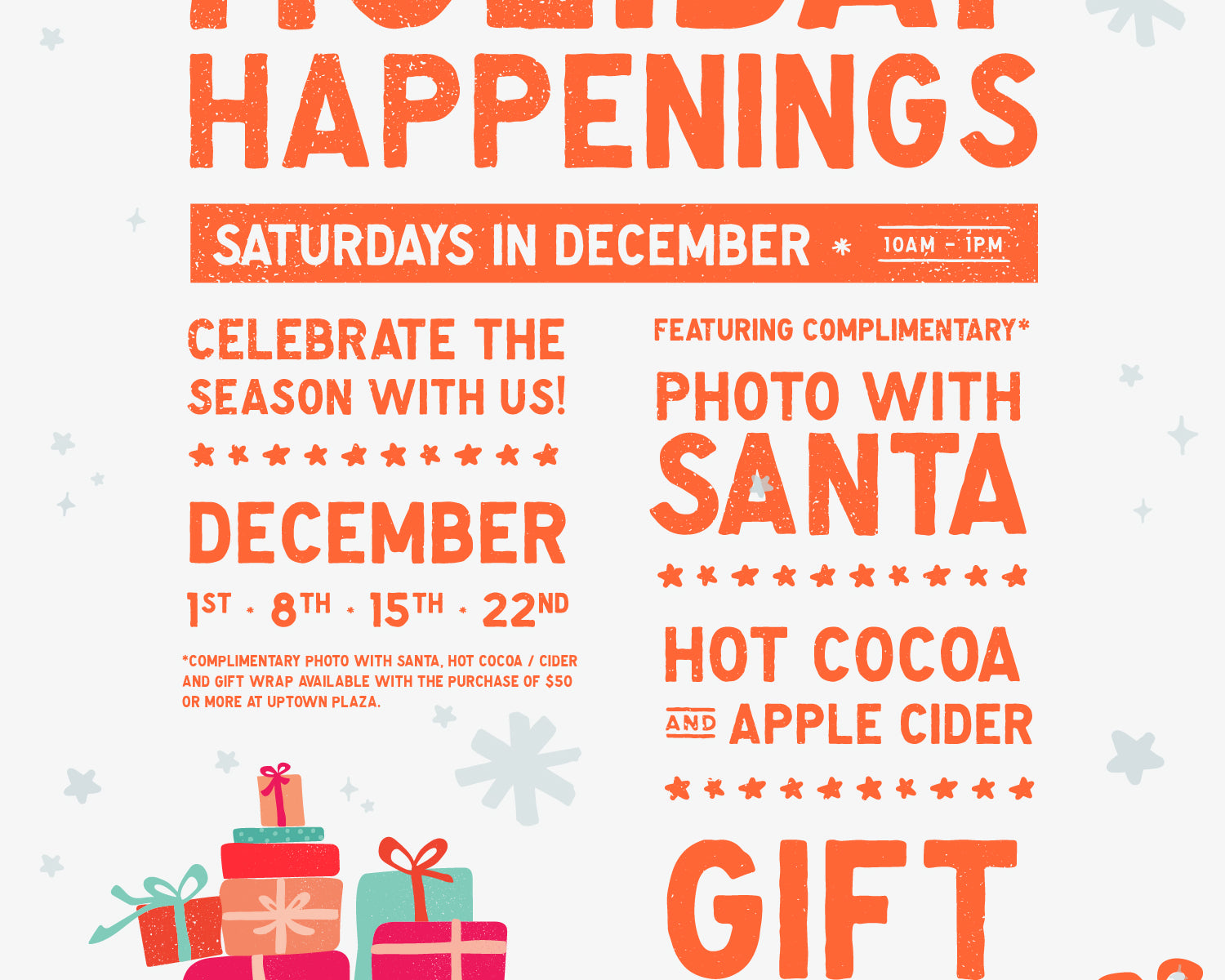 Santa is coming to Uptown Plaza!