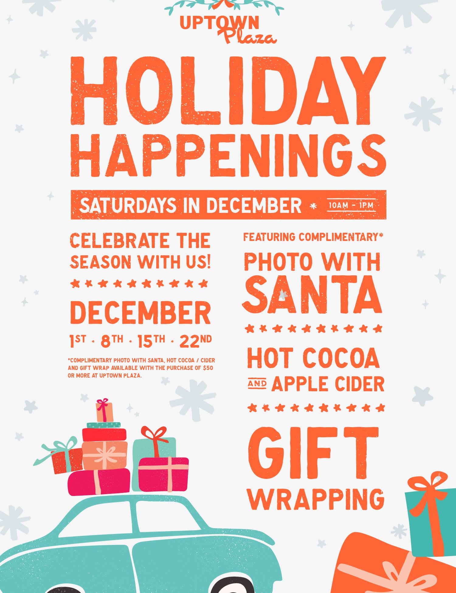 Santa is coming to Uptown Plaza!