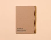 Letterpress A5 Spiral Notebook (Lined)—Autumn Quilt