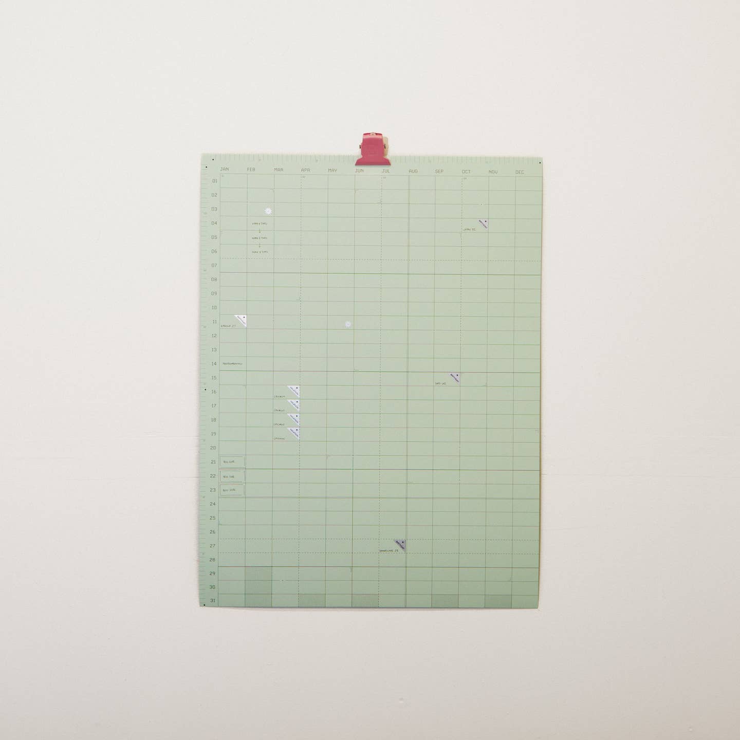 Open Dated 365 Day Wall Calendar