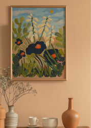 Desert Floral Yucca Cactus Print