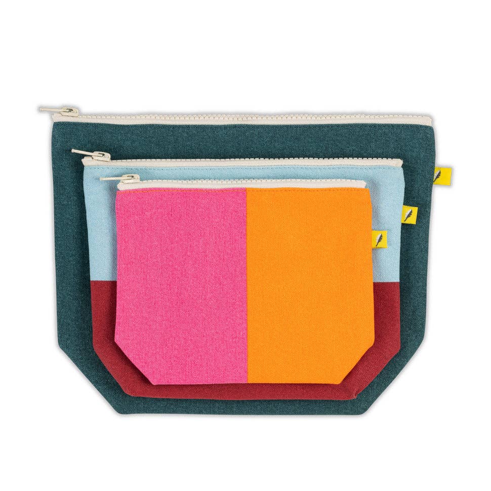 Zip Pouches - Set of 3