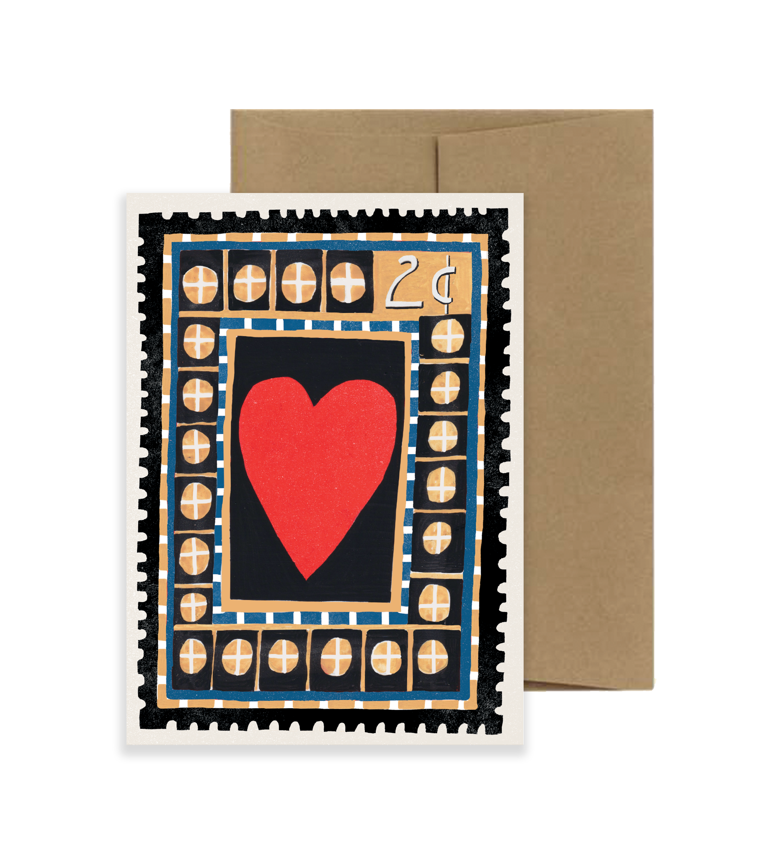Love Vintage Stamp Card