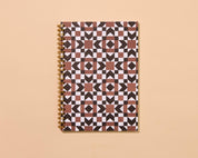 Letterpress A5 Spiral Notebook (Lined)—Autumn Quilt