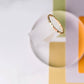 Coin Hammered Disc Ring - 14k Gold Filled