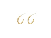 Rope Huggies - Gold Filled