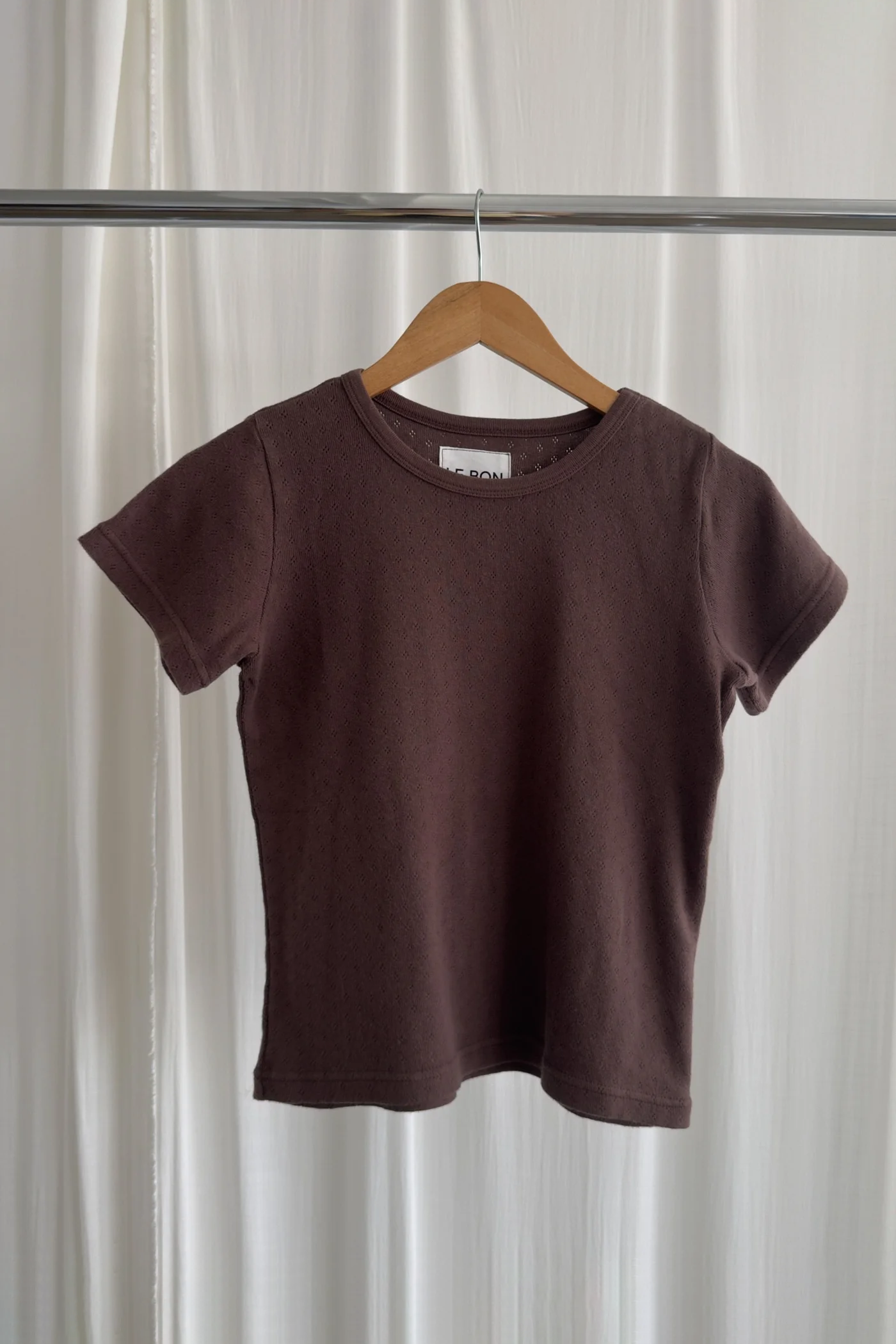 Pointelle Babe Tee