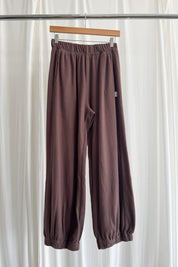 Pointelle Balloon Pants - Chocolate