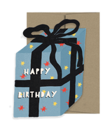 Blue Gift Die Cut Card