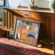 Southwestern Midcentury Collage Art Print