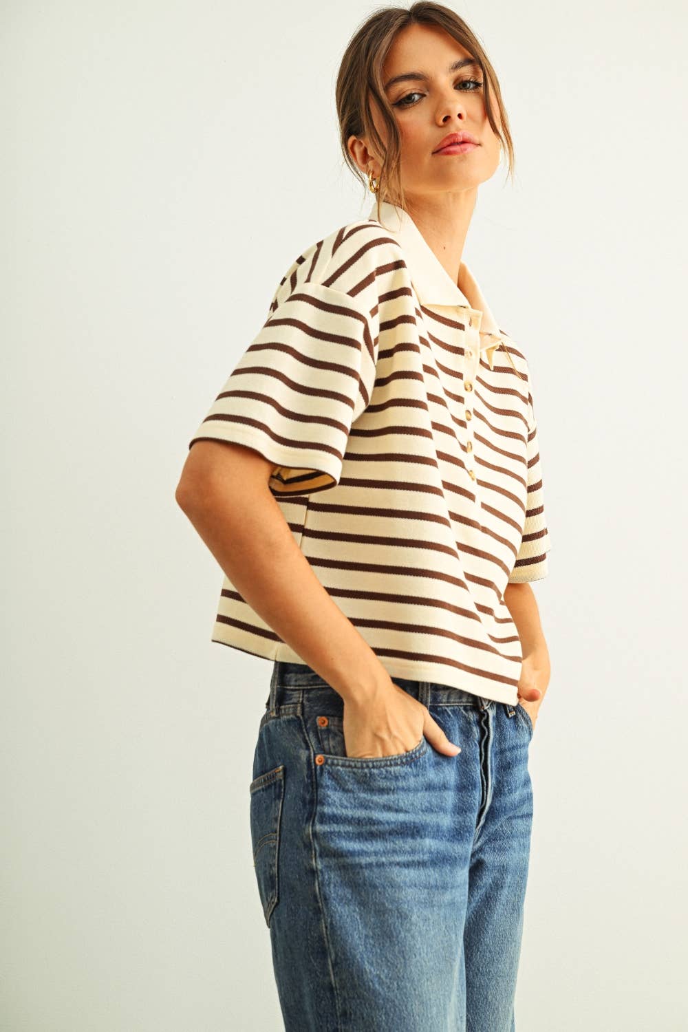 Stripe Polo Shirt