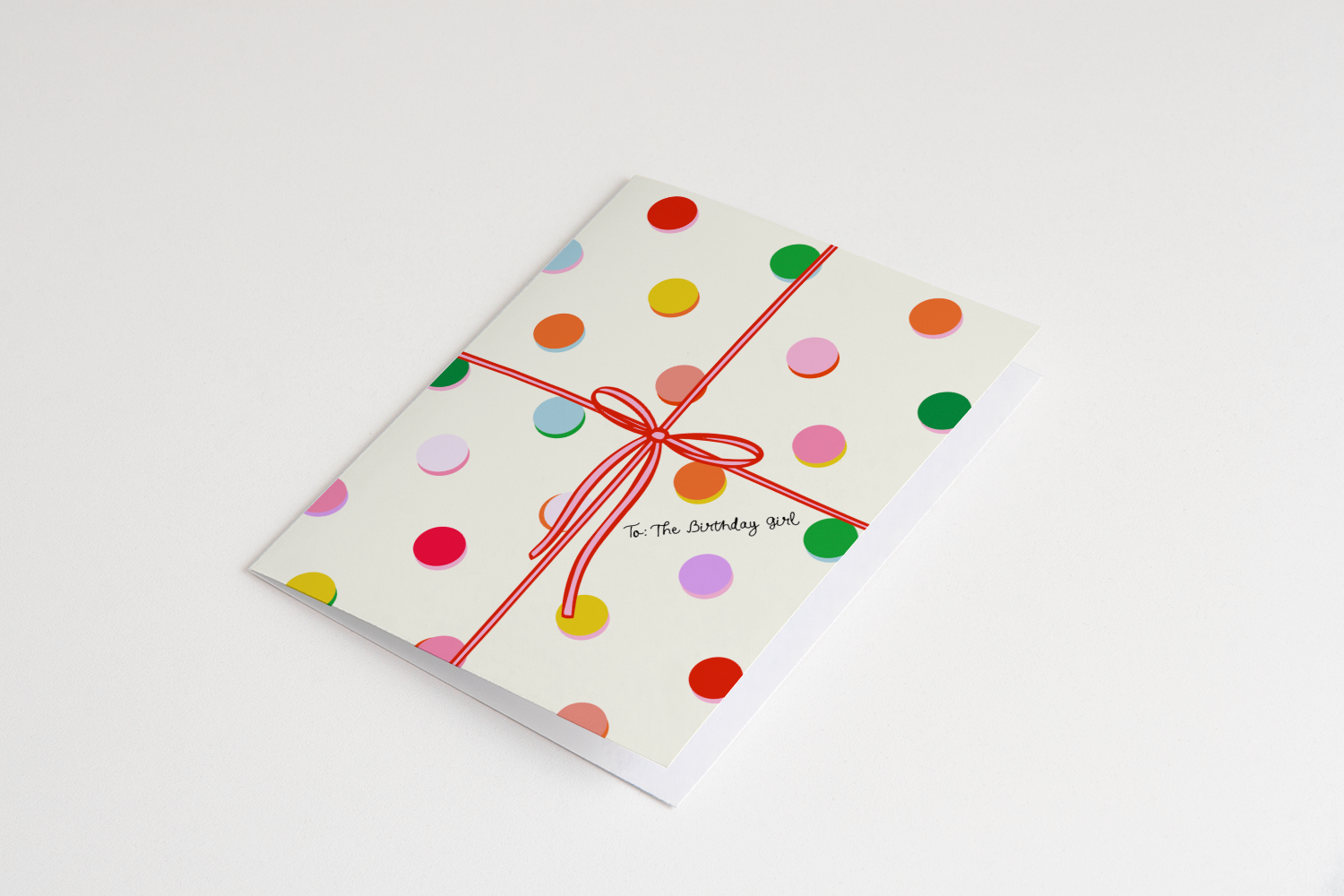 Birthday Girl Polka Dot Card