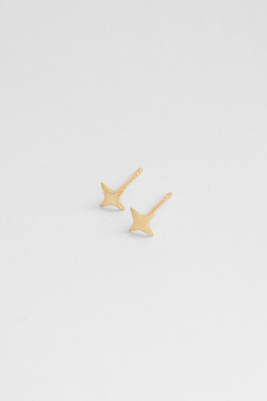 Scarlet Studs - 14K White Gold